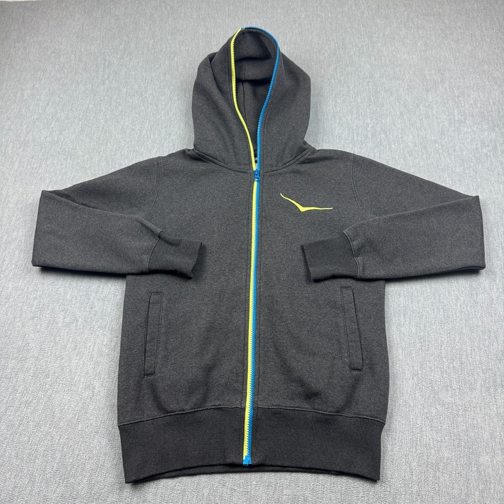 Hoka One One Hoodie Womens Medium Gray Pullover Sweatshirt Fleece Training‎ Gym